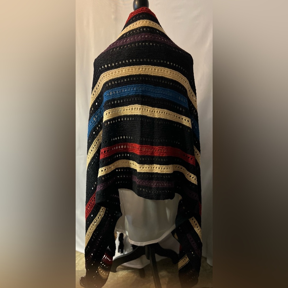 Shetland Wool Multiple Colored Wrap. - image 2